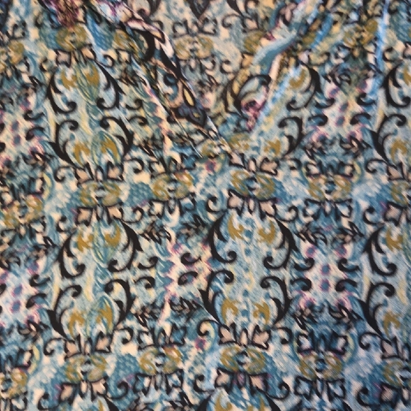 J. Jill Blue and Black Patterned Blouse - Picture 5 of 10